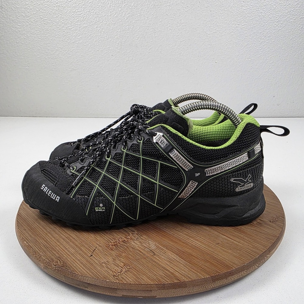 Salewa Wildfire GTX Shoes Mens Size 9.5 Black Hiking Trail Waterproof Sneakers